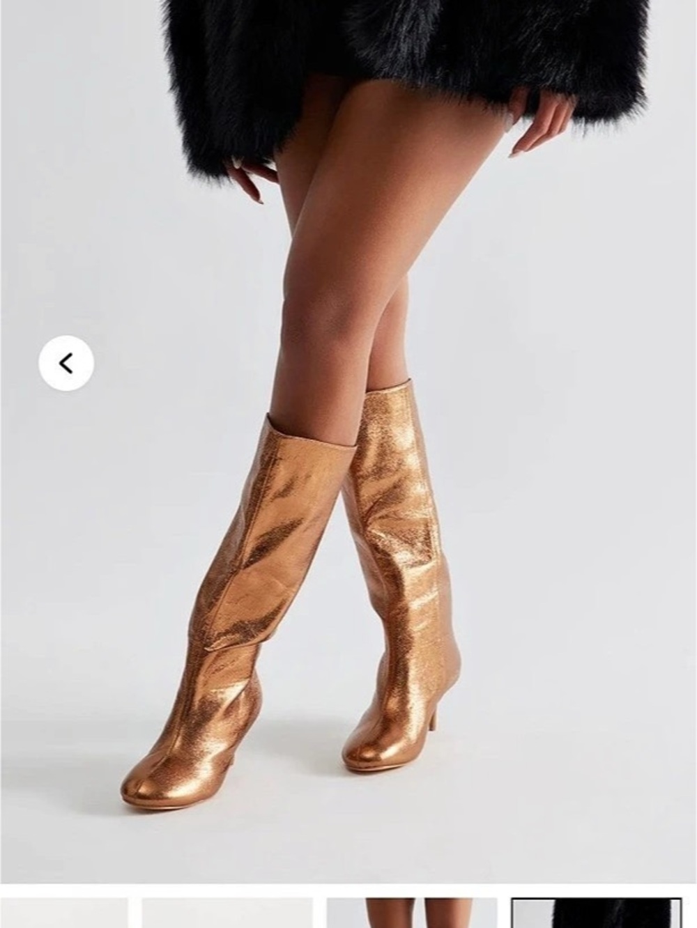 Fashion Nova Deanie Stiletto Knee High Boots Orange